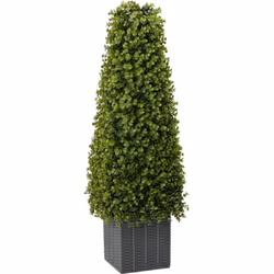 Cette plante artificielle a une forme conique incroyable qui amène de la verdure n'importe où dans votre intérieur sans traca ...
