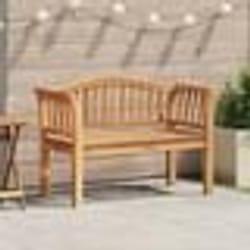 vidaXL Banc de jardin 120x53.5x85 cm en bois massif de teck