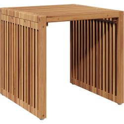 Table d'appoint de jardin 45x42,5x45 cm en bois massif de teck Vidaxl