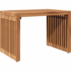 Rends ton extérieur super avec la table d'appoint de jardin vidaXL. Cette pièce sympa, en bois de teck massif, mélange solidi ...