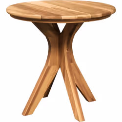 Cette table basse en bois de teck massif allie durabilité et style minimaliste. Sa finition huilée et son design rond moderne ...