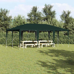 Tente De Fête Vert, Blanc 600 X 400 X 266 Cm Polyester, Acier Vidaxl