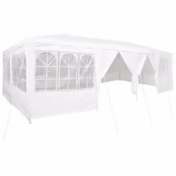 Cette tente de fête est idéale pour les événements à l'extérieur, offrant un grand espace qui peut facilement accueillir jusq ...