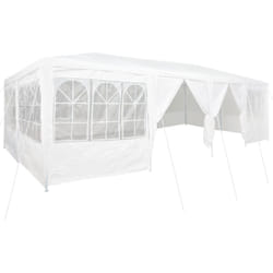 Vidaxl - Tente de fête avec 12 murs latéraux blancs 8x4 m en pe
