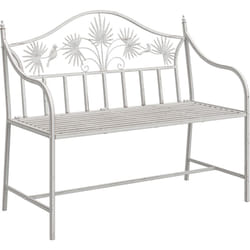 Banc Blanc Métal 104 x 52,5 x 89 cm Fabriqué pour Durer Vidaxl