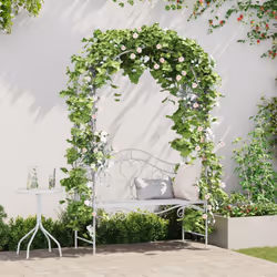 Ce banc vidaXL est fait pour ajouter du style à ton balcon ou jardin tout en offrant des sièges confortables pour deux. Sa fi ...