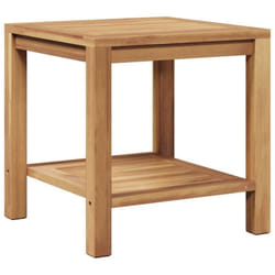 Table basse Marron 45 x 45 x 45 cm Bois de teck solide Vidaxl