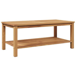 Table basse Marron 110 x 55 x 45 cm Bois de teck solide Vidaxl