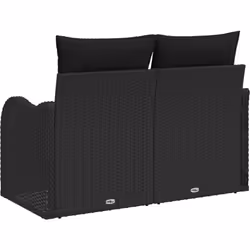 Découvre ce canapé noir 2 places stylé qui peut vraiment rehausser ton extérieur. Fait en poly rotin synthétique de qualité, ...