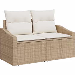 Ce canapé d'extérieur arrive en beige et crème, parfait pour apporter de la lumière à n'importe quel patio ou jardin. Fait en ...