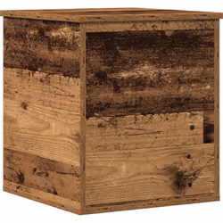 Ce coffre de rangement rustique allie style et praticité, te donnant un super moyen de garder tes affaires bien organisées da ...