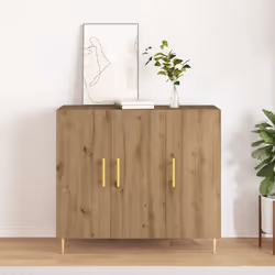 Ce buffet contemporain est fait pour apporter de l'ambiance dans ta salle à manger et te donner un max d'espace de rangement. ...