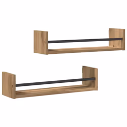 Cette étagère murale rustique est une super option chic et pratique pour ranger ton espace de vie. Sa forme rectangulaire et  ...