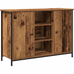Ce bahut rustique en bois ancien donne une vraie vibe à tes espaces de salle à manger et de salon, grâce à son super design e ...