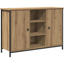 Vidaxl - Bahut Artisan Chêne 100x35x70 cm Bois d'ingénierie et Acier