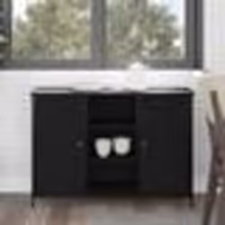 Buffet Bas - vidaXL - Chêne Noir - Moderne - Rangement - Finition Mat