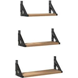 Vidaxl - Ensemble d'étagères murales avec étagère 3 pcs chêne artisanal
