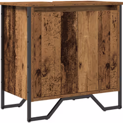 Découvrez le meuble de lavabo vidaXL en vieux bois : un ajout stylé et pratique qui embellira ta salle de bain. Ce meuble est ...