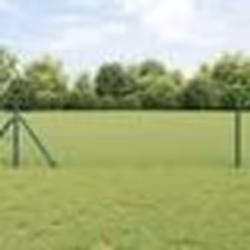 vidaXL Clôture Hexagonale Grise Vert 1000 x 50 x 0.07 cm