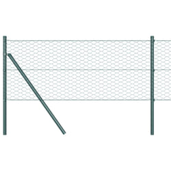 vidaXL Clôture hexagonale Vert 1000 x 80 x 0.09 cm