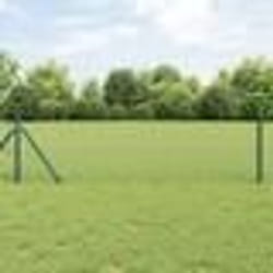 vidaXL Clôture hexagonale en acier vert Vert 1000 x 0.07 x 100 cm
