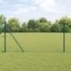 vidaXL Clôture Hexagonale Grise Vert 1000 x 100 x 0.09 cm