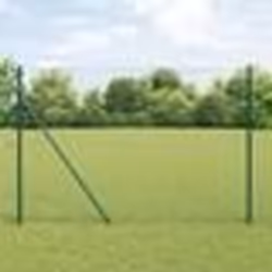 vidaXL Clôture Hexagonale Grise Vert 1000 x 150 x 0.09 cm