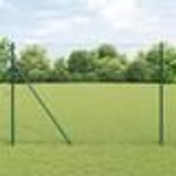vidaXL Clôture hexagonale Vert 1.4 x 25 m Acier