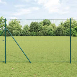 vidaXL Clôture hexagonale Vert 5000 x 0.09 x 150 cm Métal