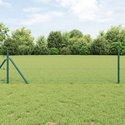 vidaXL Clôture Hexagonale Grise Vert 100 x 0.6 m Plastique