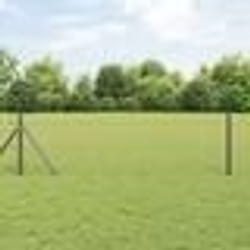 vidaXL Clôture hexagonale Gris 1.6 x 25 m Acier