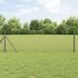 vidaXL Clôture hexagonale Gris 0.8 x 50 m Acier