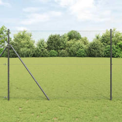 vidaXL Clôture Hexagonale Grise Gris 1.6 x 50 m Acier