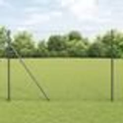 vidaXL Clôture Hexagonale Grise Gris 1.6 x 100 m Acier
