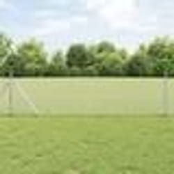 vidaXL Clôture Hexagonale Grise Argent 0.4 x 25 m Acier galvanisé