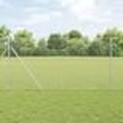 vidaXL Clôture Hexagonale Grise Argent 1.4 x 25 m Acier galvanisé