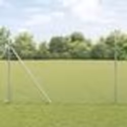 vidaXL Clôture Hexagonale Grise Argent 1.6 x 25 m Acier galvanisé