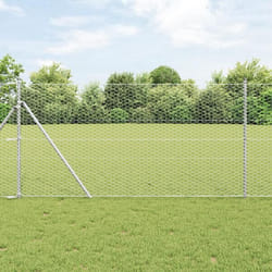 vidaXL Clôture hexagonale Argent 10000 x 0.06 x 100 cm Acier galvanisé