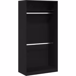 Cette armoire stylée est un meuble moderne en bois d'ingénierie solide, avec une finition chic en chêne noir qui améliore l'a ...