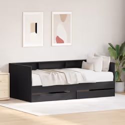 Ce cadre de lit de jour vidaXL combine style moderne et solutions de rangement pratiques, parfait pour optimiser ton espace.  ...