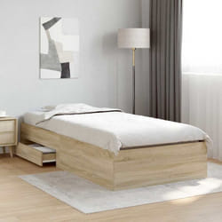 Cadre De Lit Marron 90 X 190 Cm Bois D'Ingénierie Vidaxl