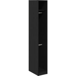 Armoire en Chêne Noir 30 x 50 x 200 cm - en bois d'ingénierie. Vidaxl