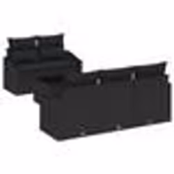 vidaXL Ensemble de canapé de jardin 6 pièces avec coussins Noir Poly Rattan