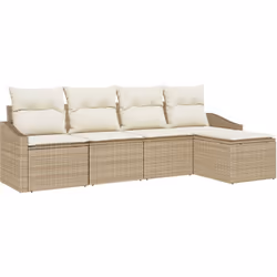 Cet ensemble de canapé de jardin combine style et praticité, apportant une touche haut de gamme à ton espace. Le poly rattan  ...