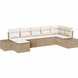 Cet ensemble de canapé d'extérieur est fait pour embellir ton jardin, balcon ou patio avec un style chic et pratique. Les bel ...