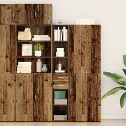Vidaxl - Highboard en bois ancien 30x42,5x185 cm en bois stratifié