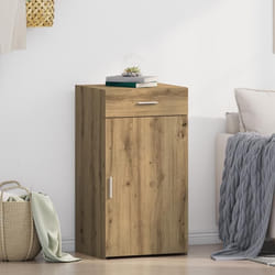 Buffet Chêne Artisanal 50 X 42,5 X 93 Cm Bois D'Ingénierie Vidaxl