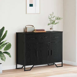 Buffet Chêne Noir 97 X 32.5 X 74.5 Cm Bois D'Ingénierie Vidaxl