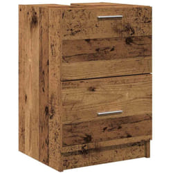 Vidaxl - Meuble sous lavabo Bois Vieilli 40x37x59 cm mdf