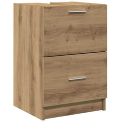 Vidaxl - Meuble Sous Évier Chêne 40x37x59 cm Bois d'Ingénierie